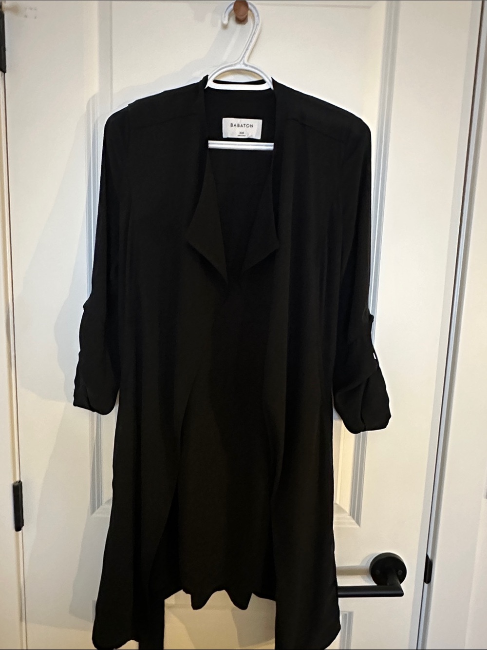 Babaton Black Long Sleeve Trench Coat